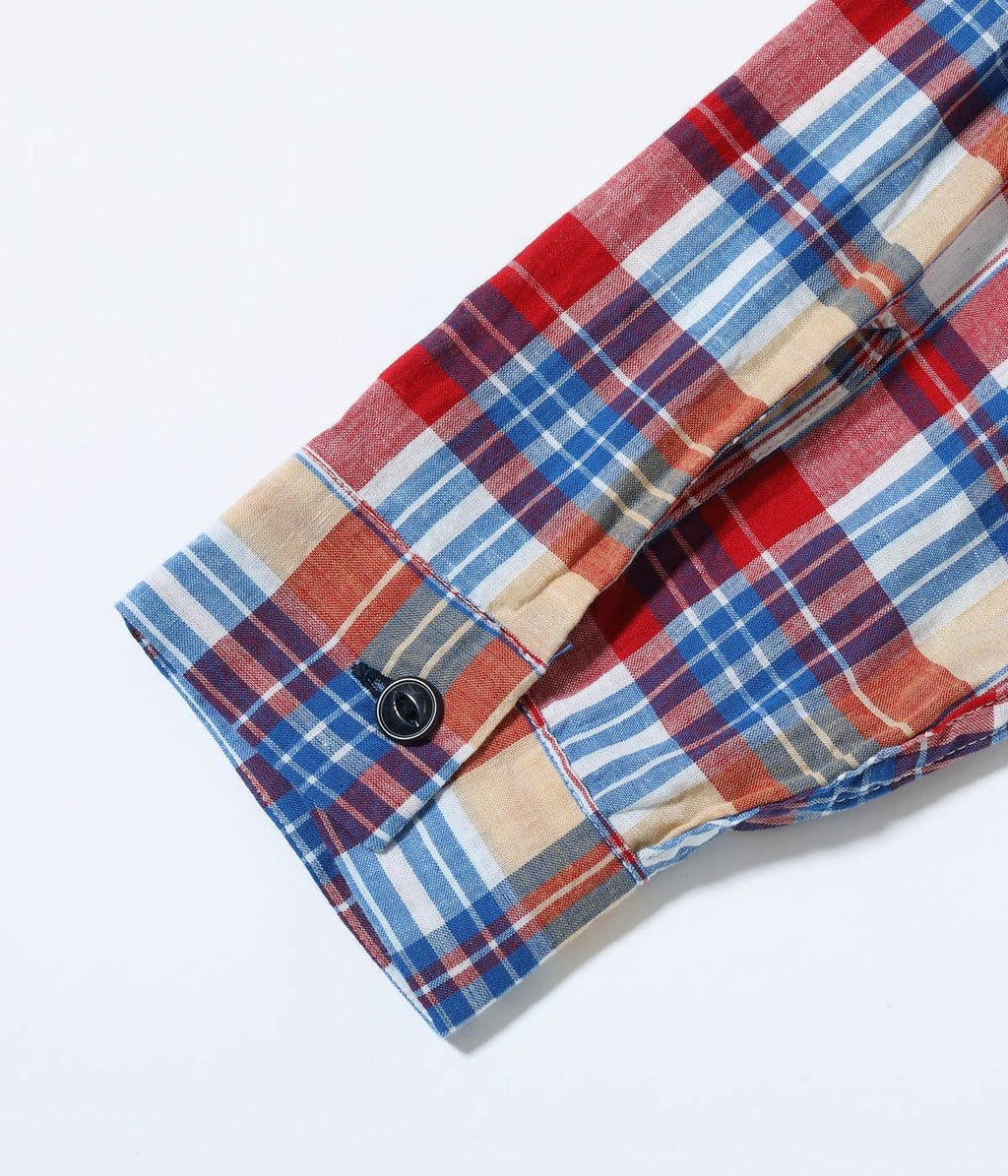 MADRAS CHECK OPEN SHIRT