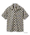 Cotton Broad Hawaiian Shirt 'Navy's Chevron'