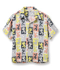 HIGH DENSITY RAYON OPEN SHIRT “LION RAMPANT”