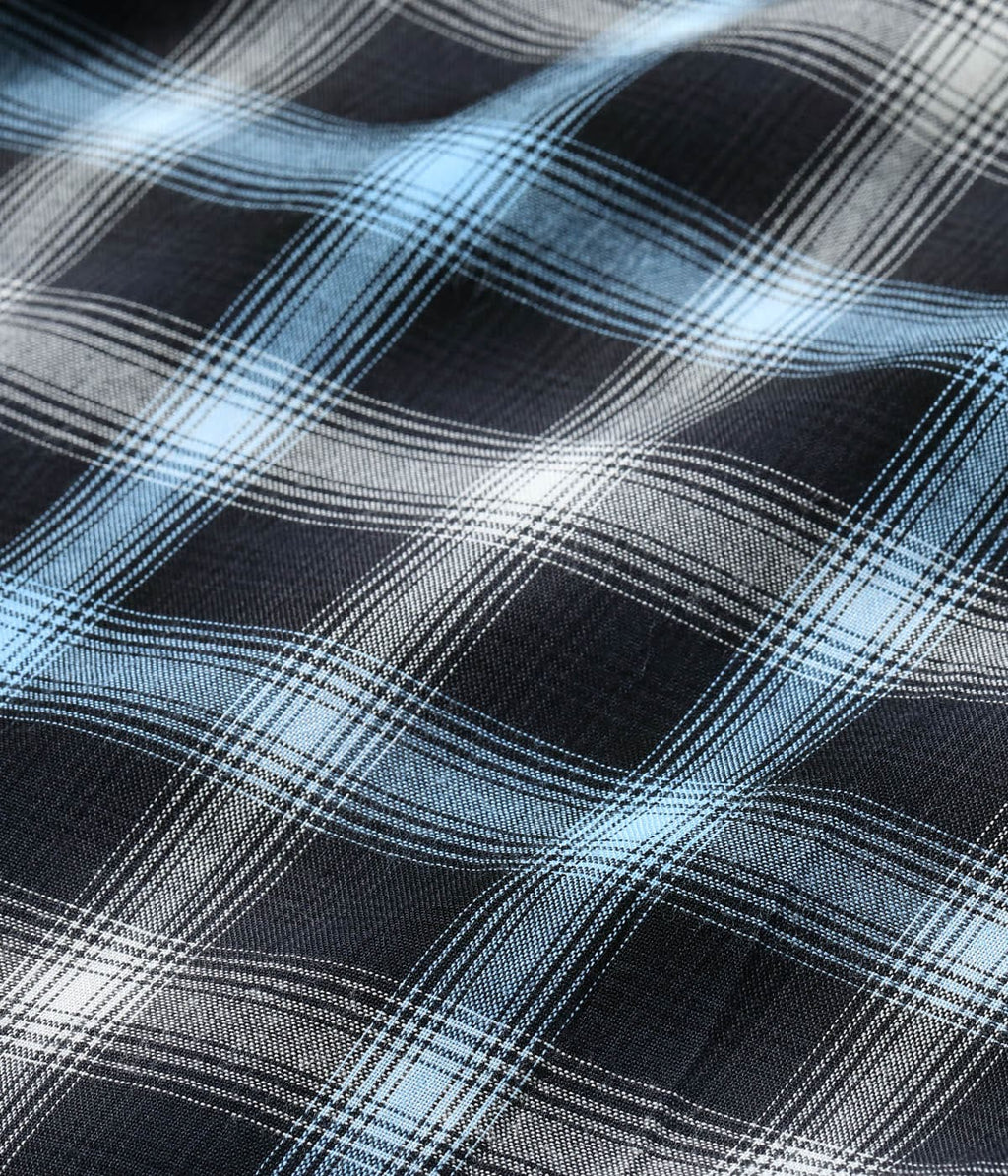 Rayon Ombre Check Open Shirt