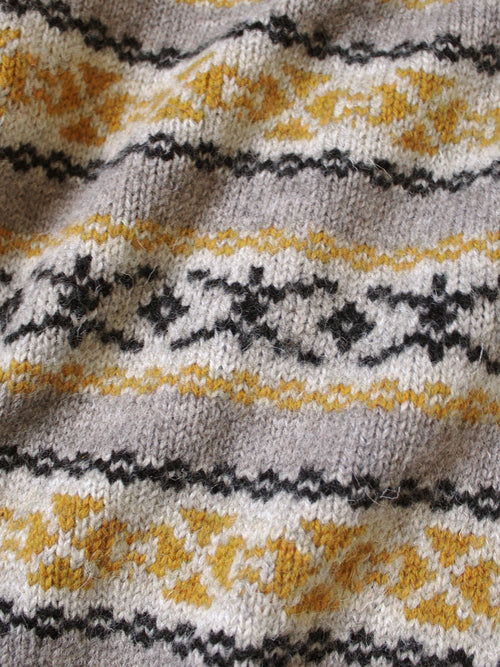 3G Wool Yellowknife Fair Isle ZIP Short...