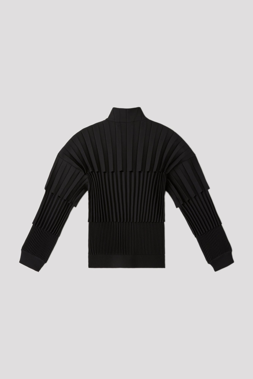 ACCORDION STAND-UP COLLAR BLOUSON