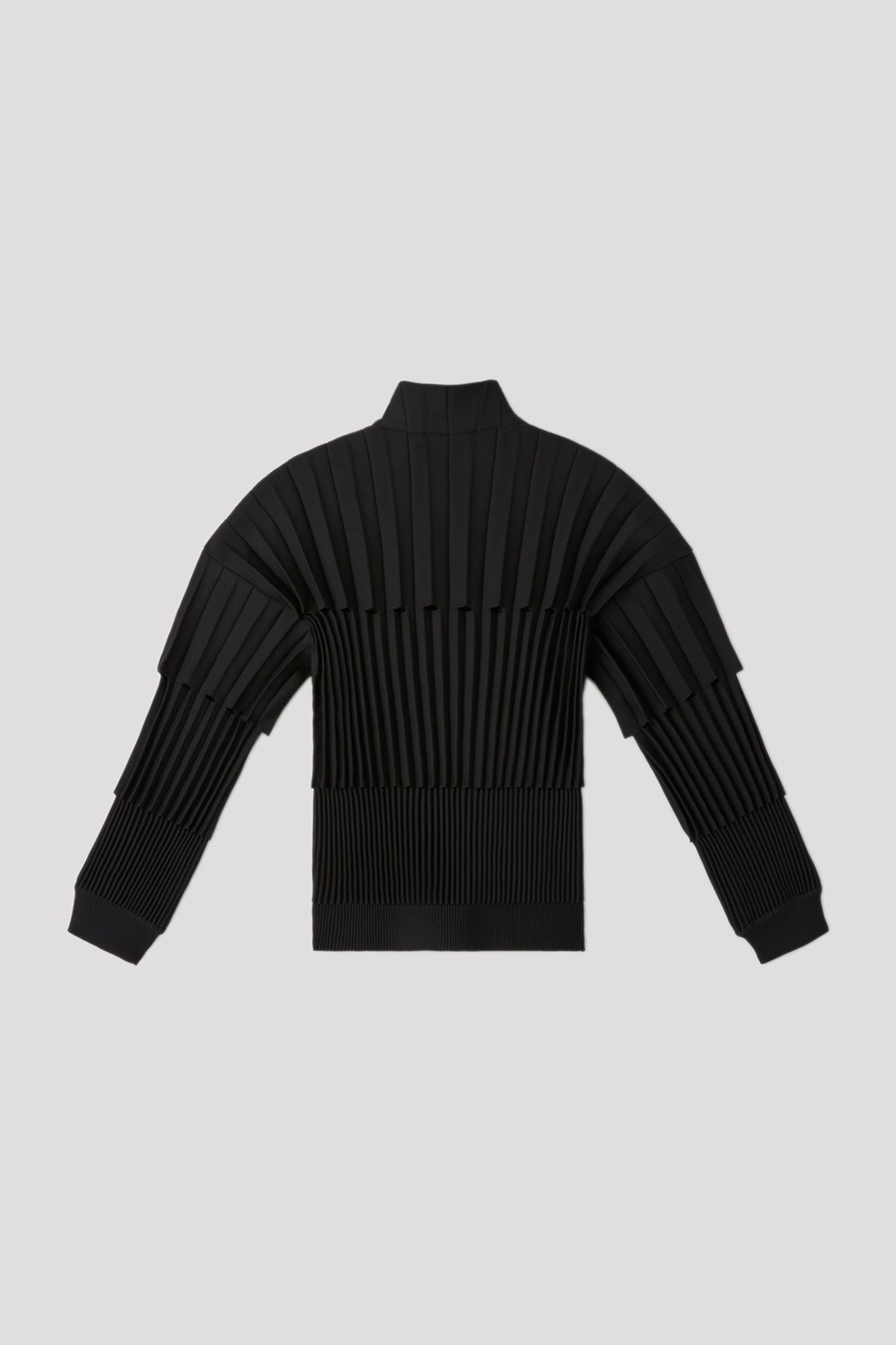 ACCORDION STAND-UP COLLAR BLOUSON