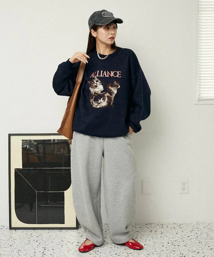 Brushed Back Sweat Curve Pants Limited Edition