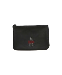 Vixen Line Embroidered Leather Pouch