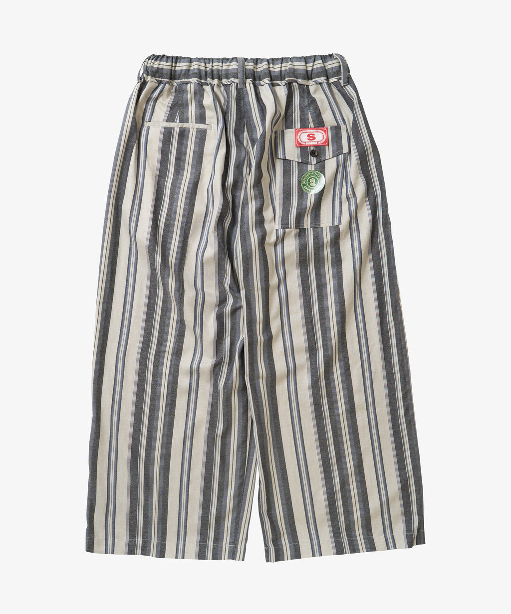 banshu ori hakama pants navy stripe