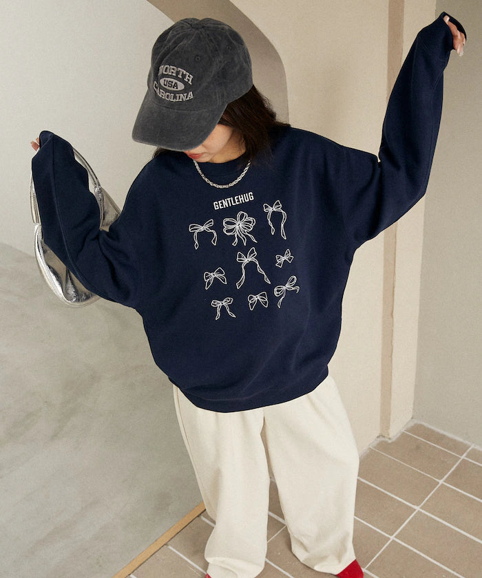 Ribbon Embroidery Crew Sweat Limited Edition