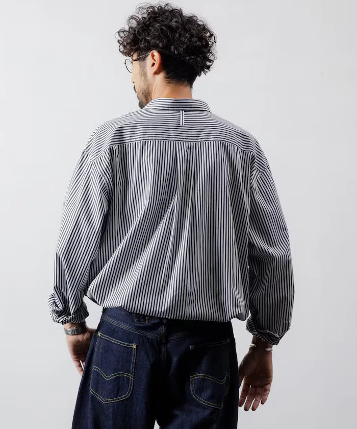 <New Color Added> Relaxed Fit Broad Shirt / Regular Collar / Long Sleeve
