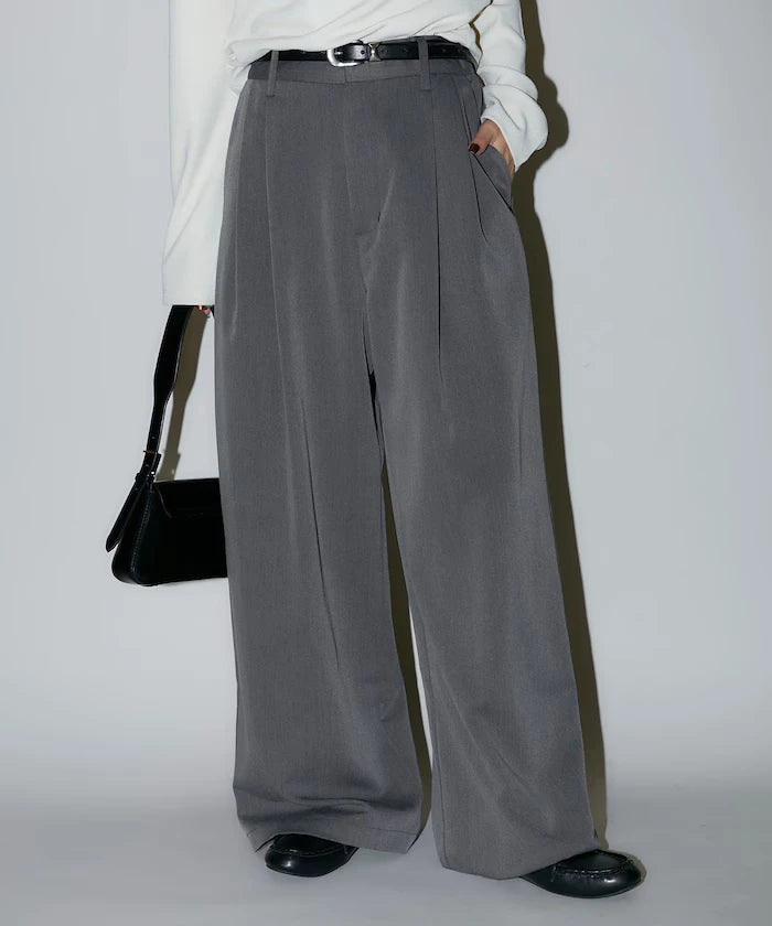 2-pleat slacks pants limited edition