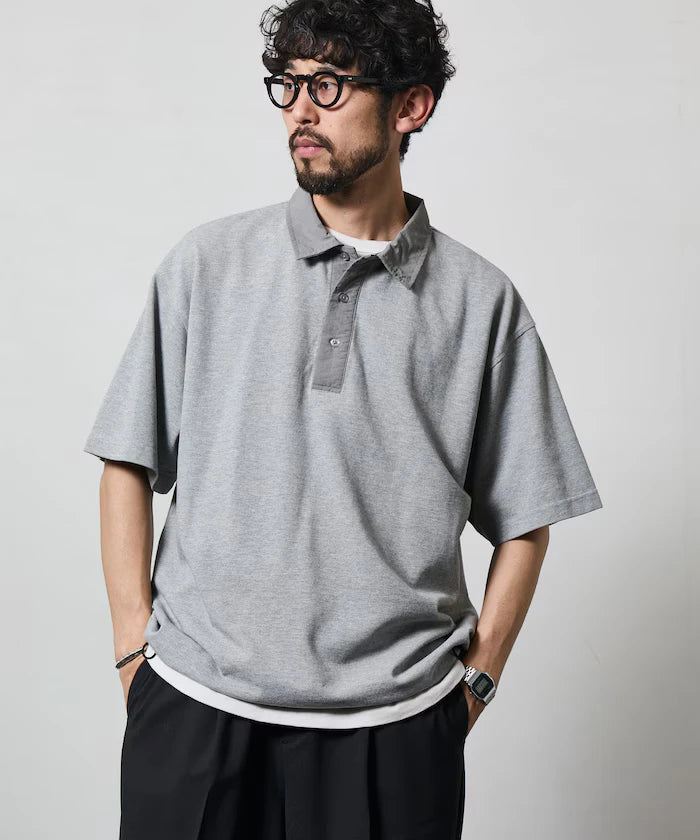 Big Silhouette Spindle Short Sleeve Tech Polo