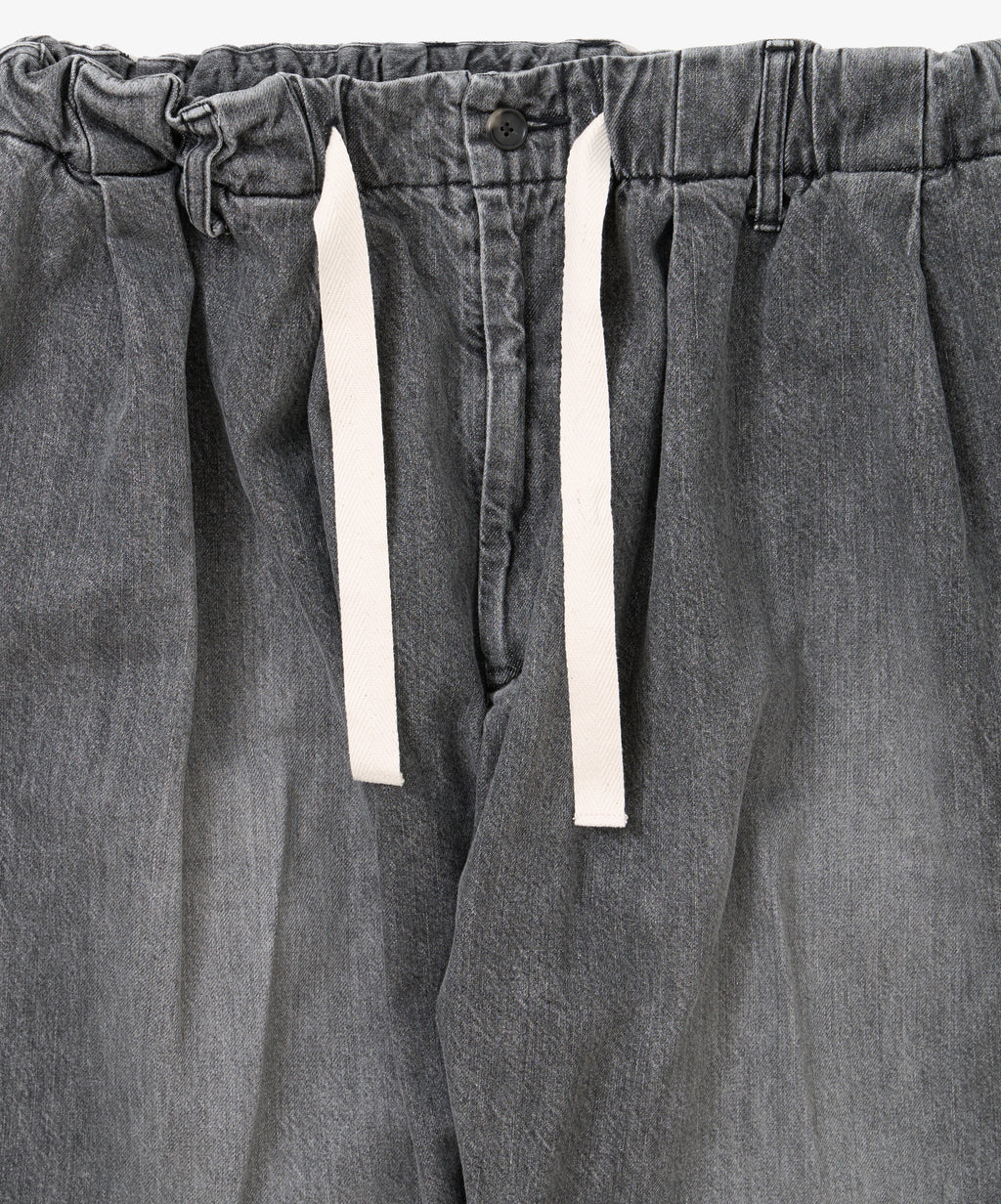 baggy trousers black denim bleached