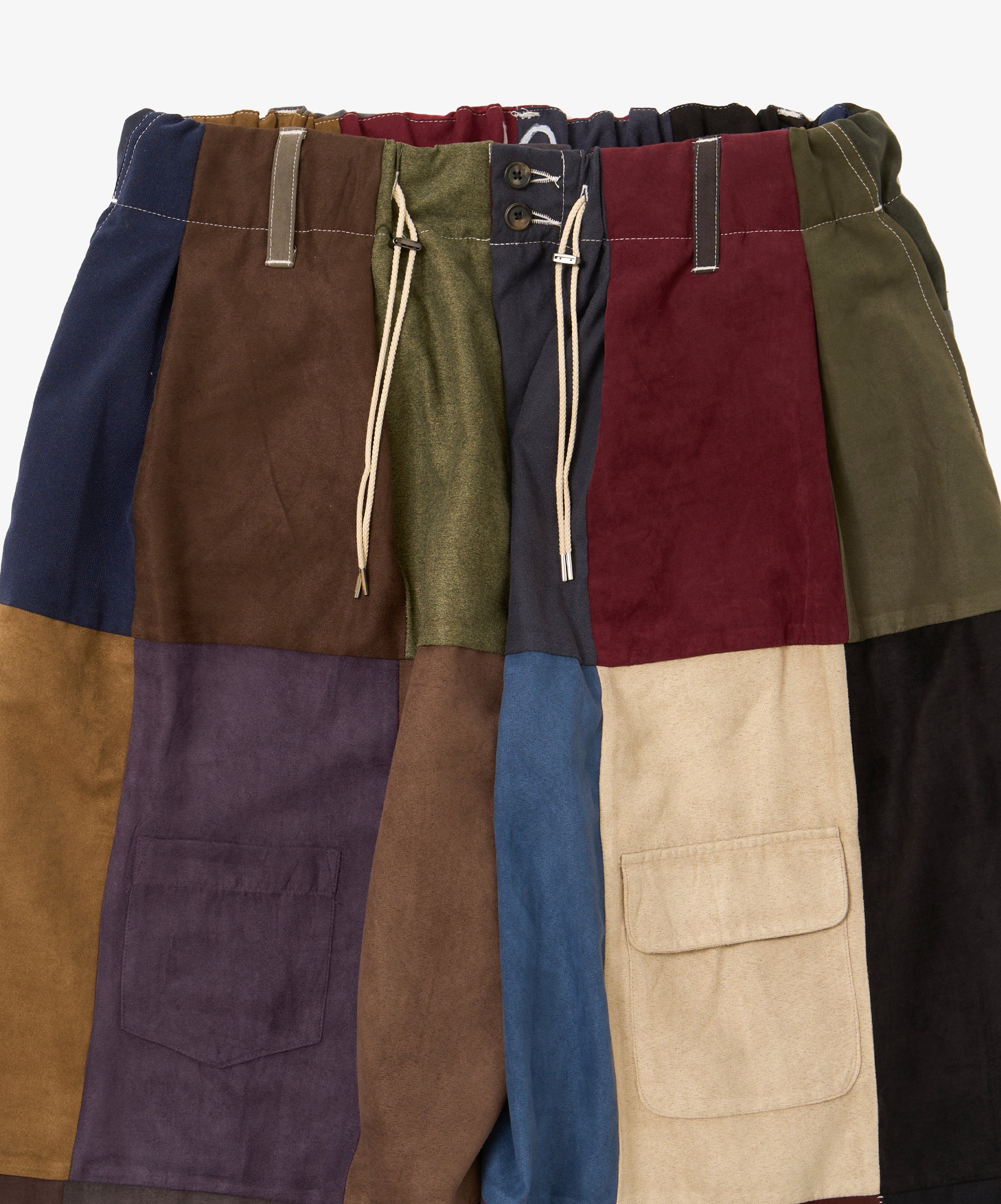 circular pants faux suede ten