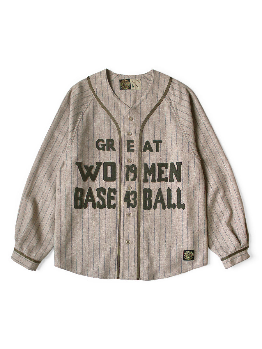 Wool Stripe (Thick) GREAT WOMEN Baseball Lo...