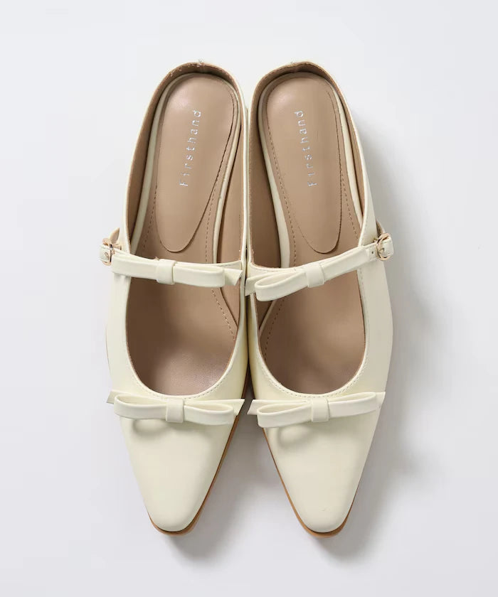 Double Ribbon Strap Mule