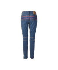 Box Logo Shirring Denim Pants