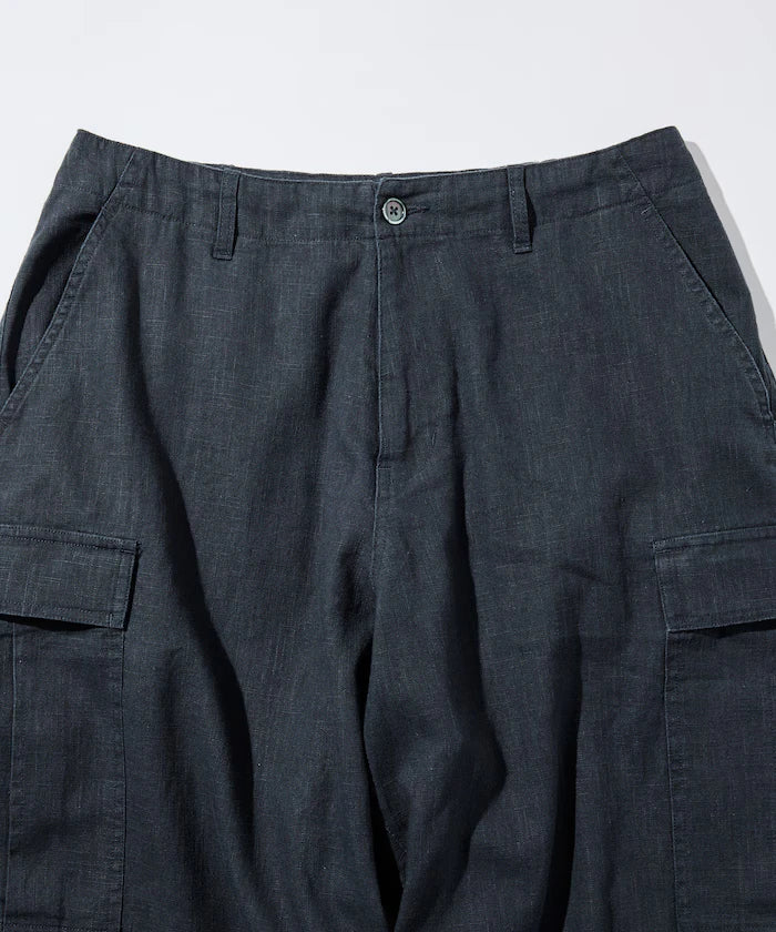 LINEN COTTON EASY CARGO PANTS 【Compatible with Set-Up】