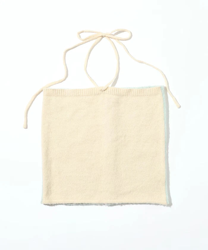 Alpaca Blend Bicolor Knit Vest