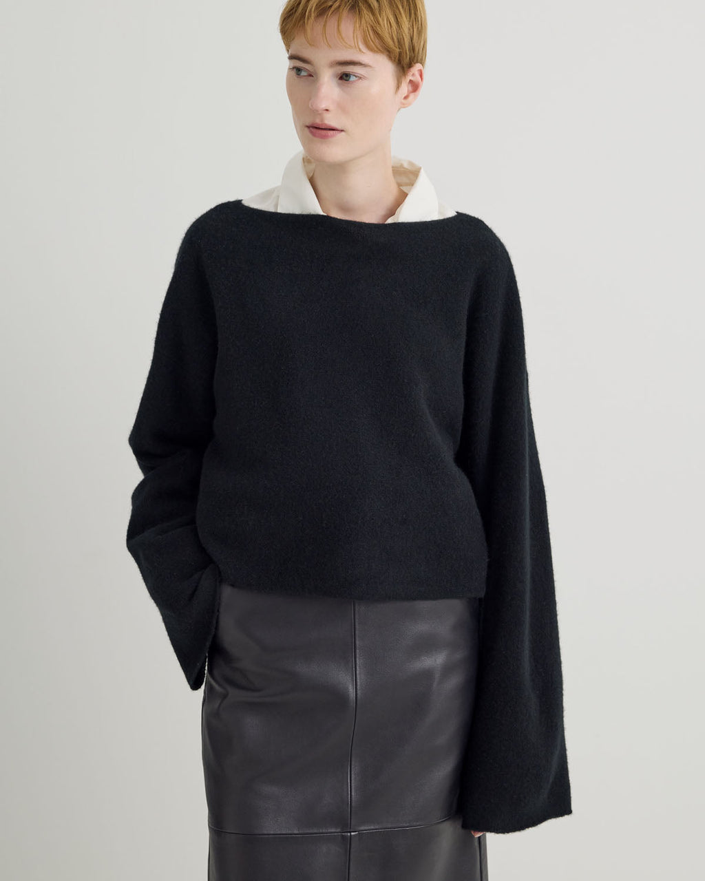 CASHMERE BATEAU NECK PULLOVER