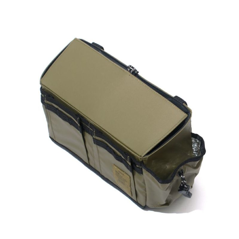 NYLON POLYCA SIDE CONTAINER/KHAKI