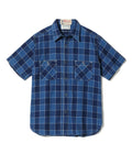 FICTION ROMANCE 5oz. INDIGO CHECK WORK SHIRT