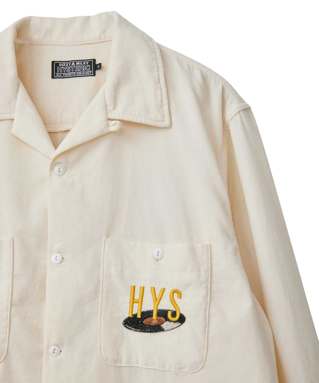 BREAK IT UP Embroidered Open Collar Shirt