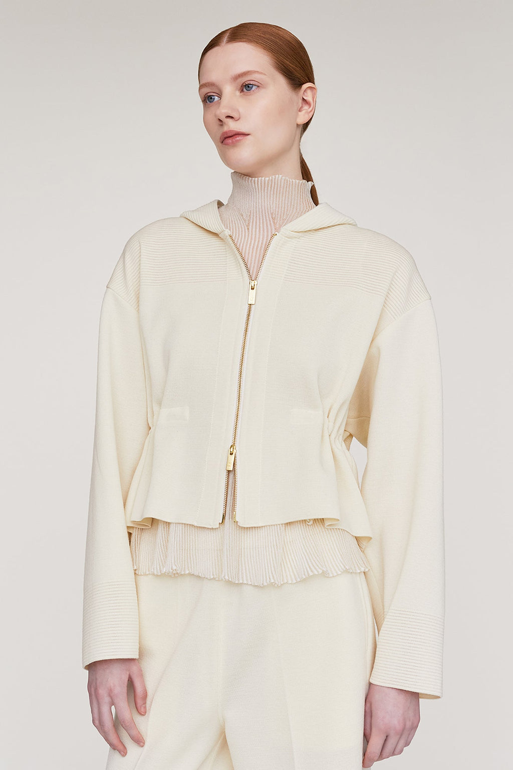 TW MILAN CROPPED HOODIE JACKET