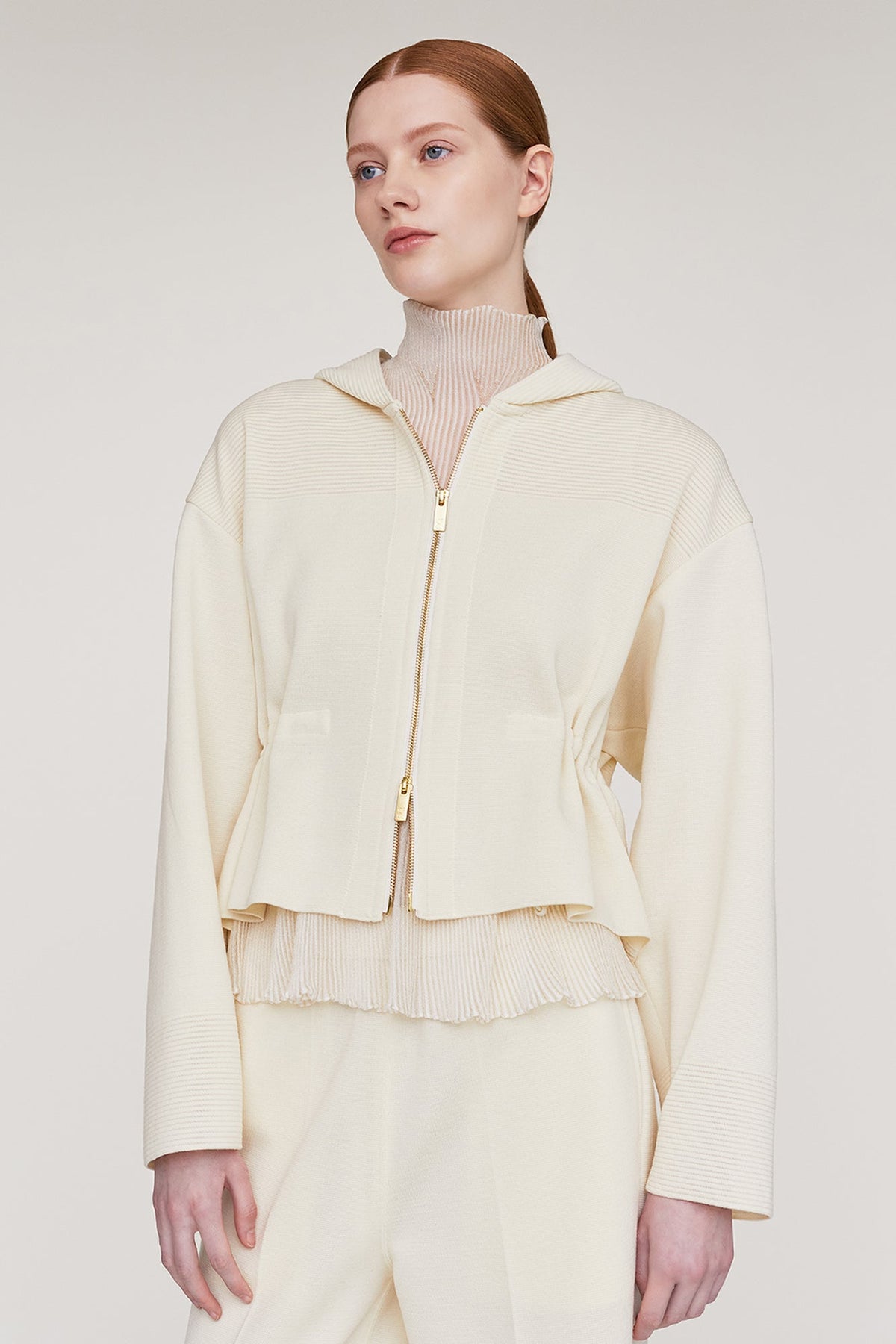 TW MILAN CROPPED HOODIE JACKET
