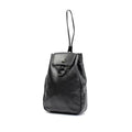 TONE LAYER DRAWSTRING SHOULDER / BLACK