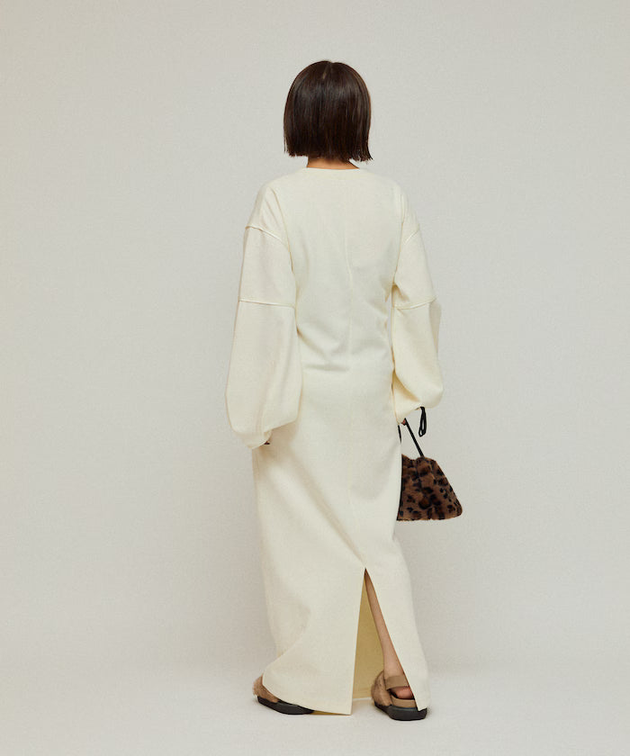 Cocoon Sleeve Damboru Sweat One-Piece / Spindle