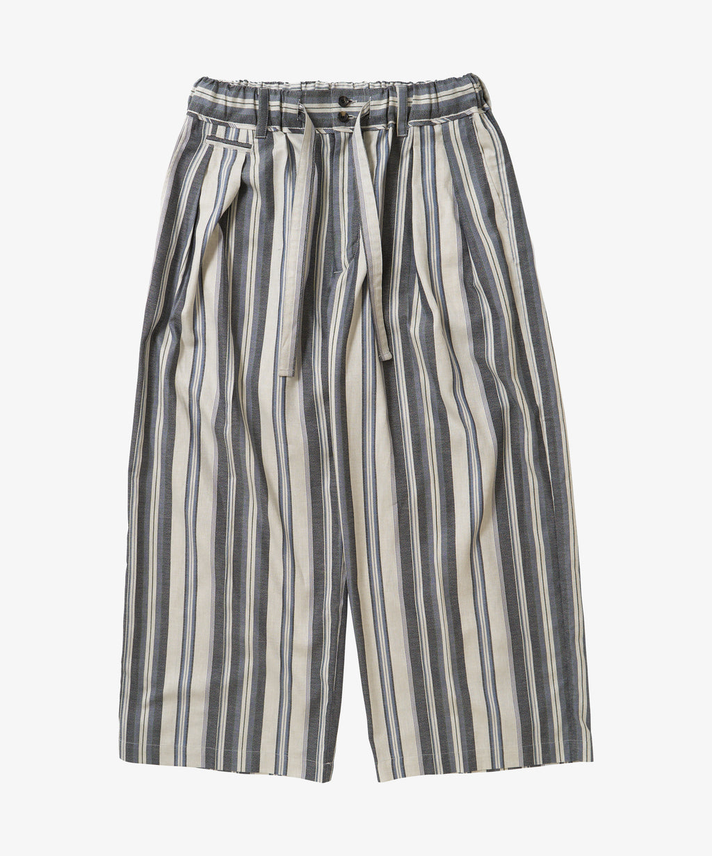 banshu ori hakama pants navy stripe