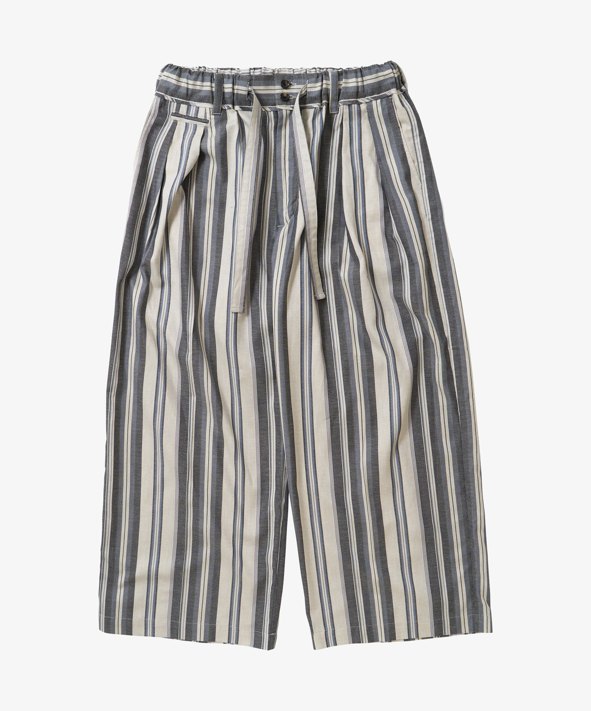 banshu ori hakama pants navy stripe