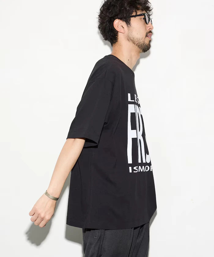 6 Ounce Front Logo Print Crew Neck T-Shirt / Print T-Shirt PRINT BIG FIRST