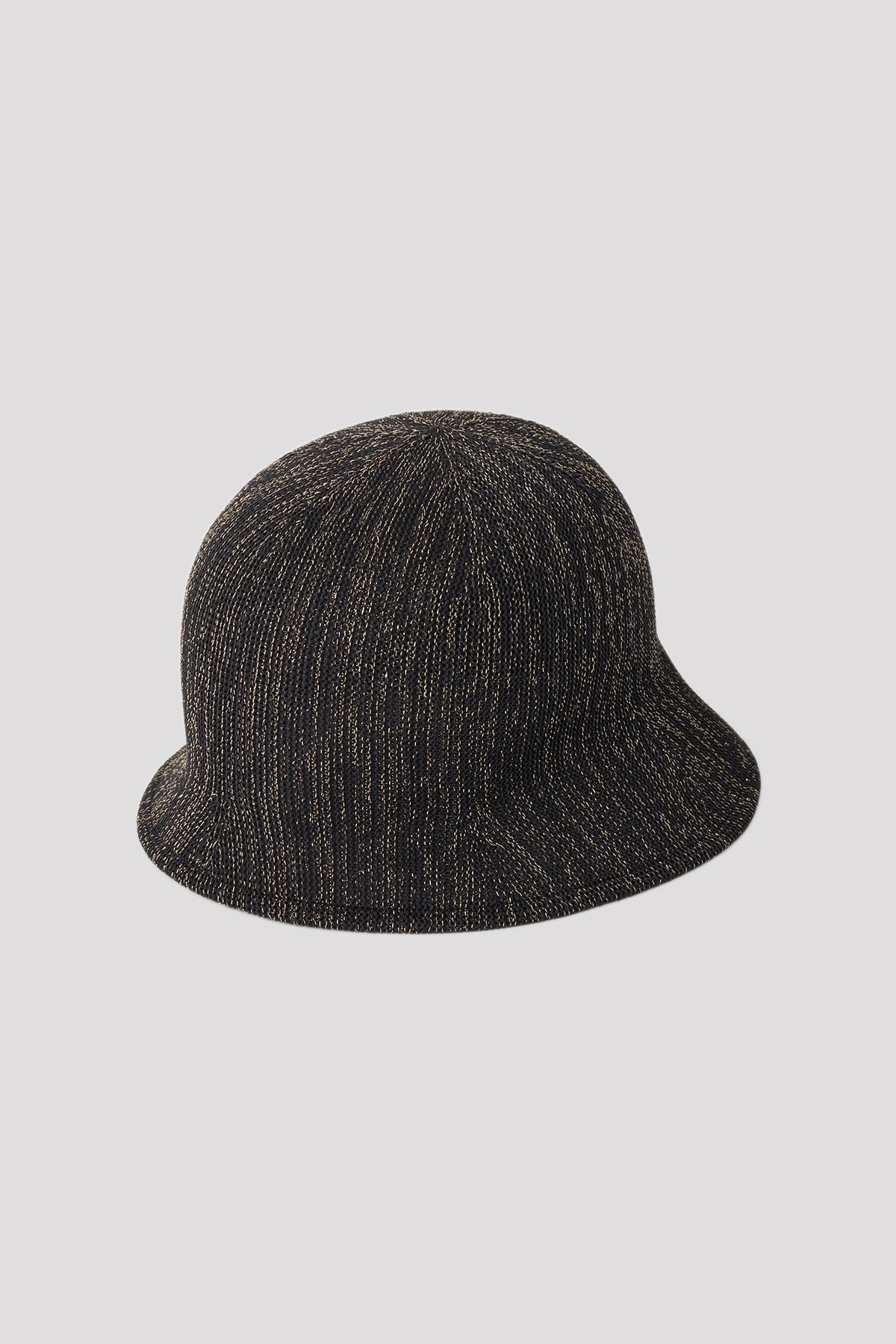 MESH KNIT GLITTER ASYMMETRIC HAT