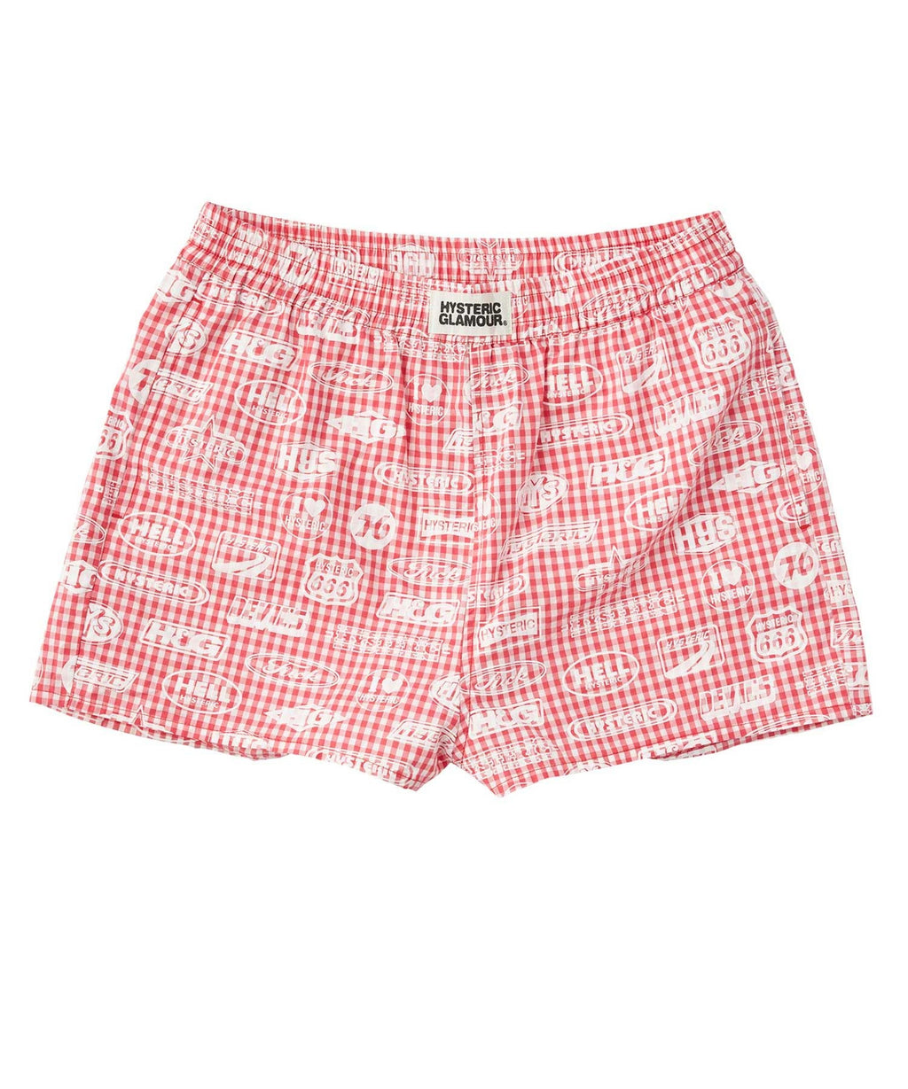HG Racing Gingham Check Short Pants