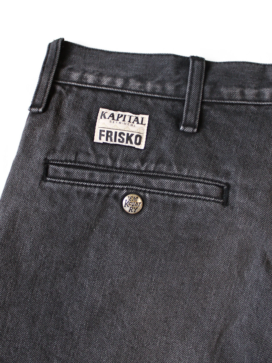 14oz Black x Black Denim 5P Frisco(Center...