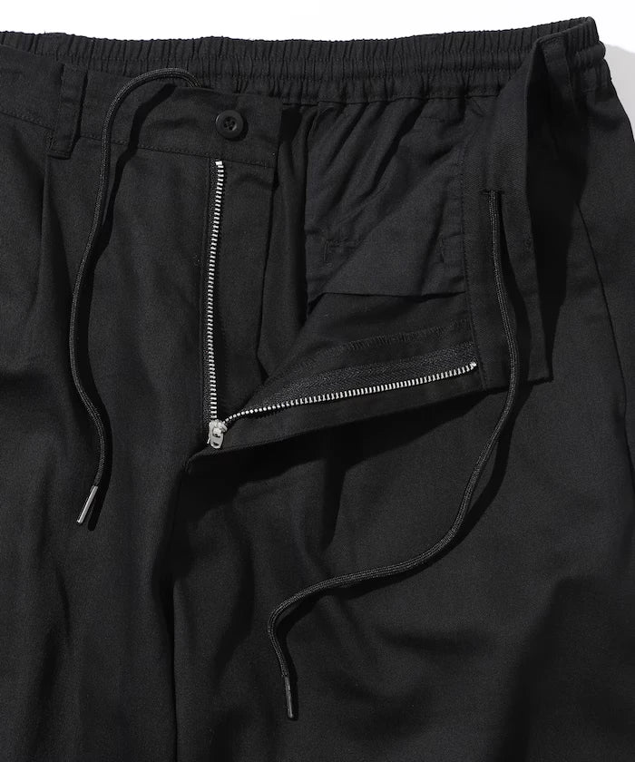 Wide Silhouette Drawstring Chino Pants / Tapered Silhouette Easy Chino Pants