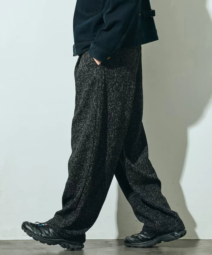 Dry Touch Summer Tweed Spindle Easy Wide Pants