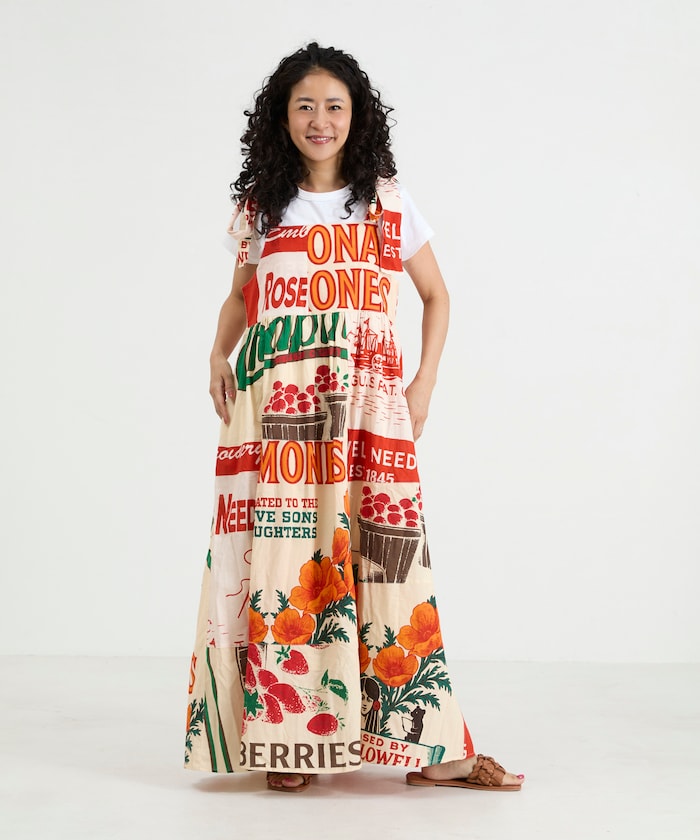 India FEEDBAG Print Shoulder Ribbon Camisole Dress