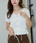 Linen Touch Eyelet Knit Cardigan Limited Edition