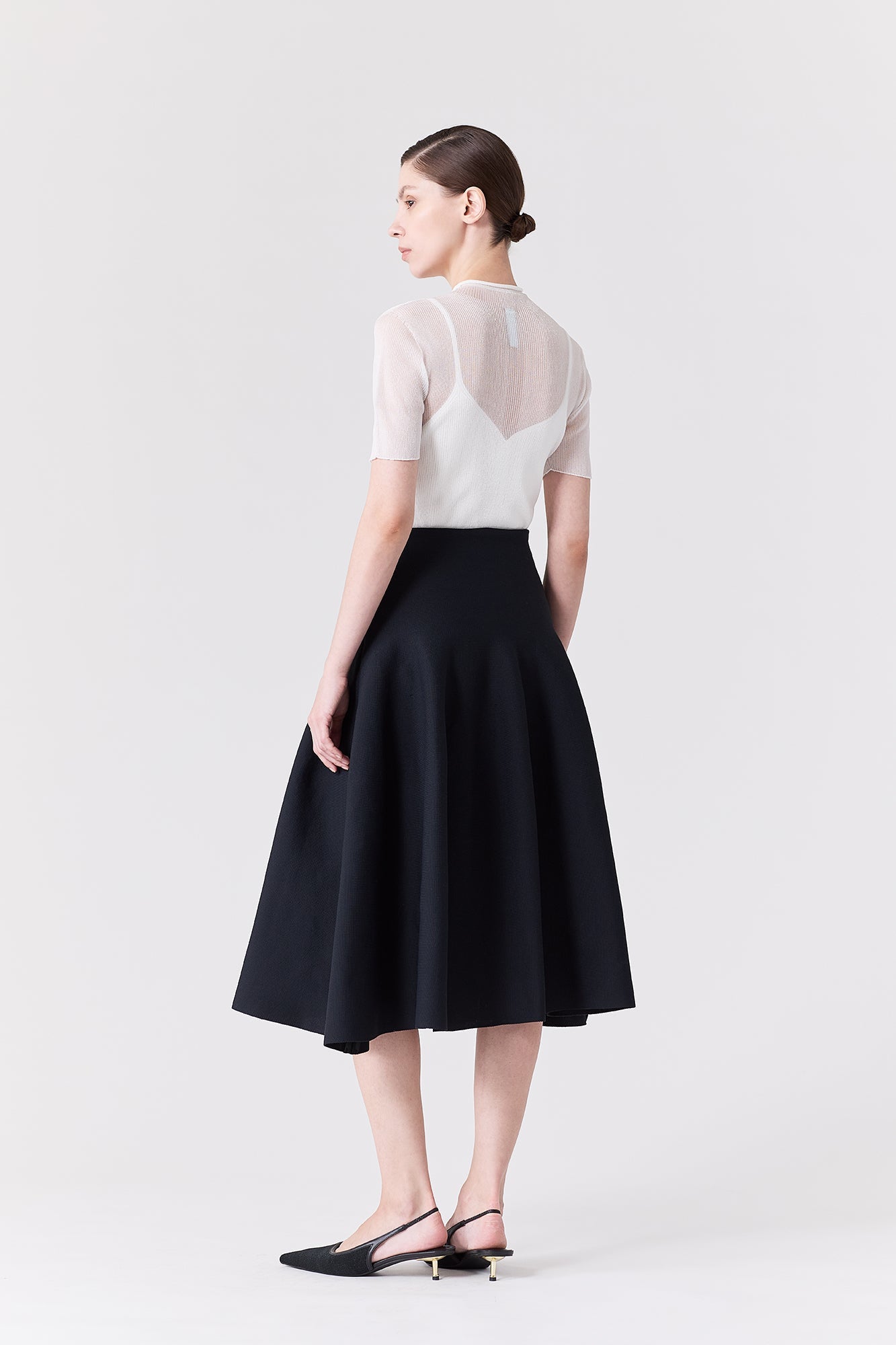 MILAN MIDI FLARE SKIRT