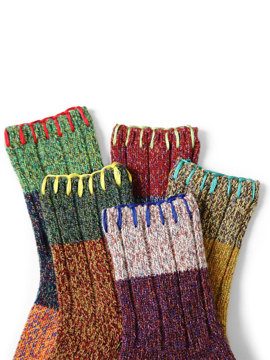56 Pcs Wool Gogh Tweed HOBO Stitch Socks