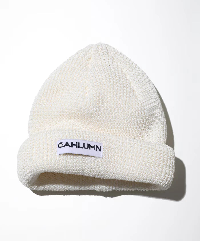 Straw Yarn Roll Knit Cap