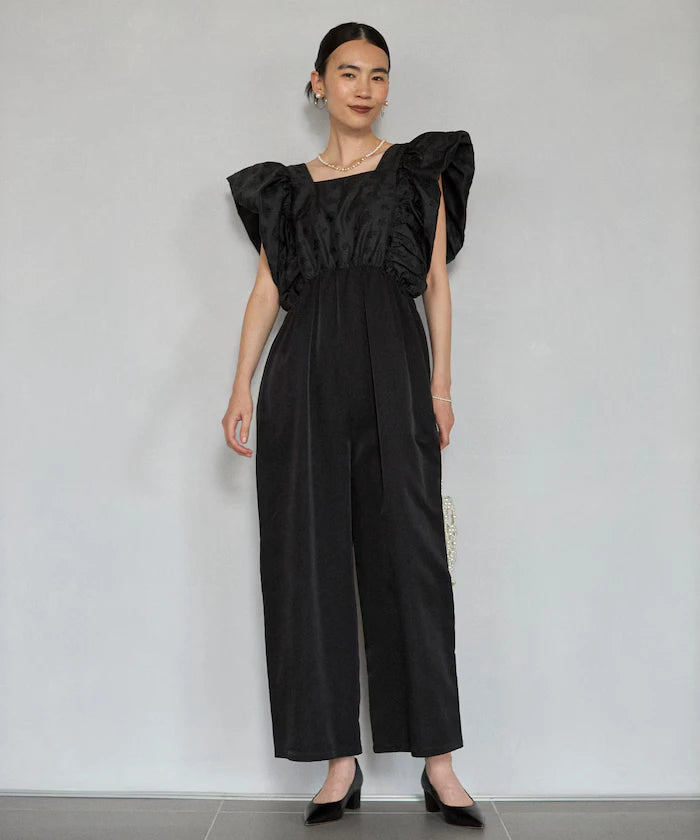 2WAY Flower Sheer Jacquard Docking All-in-One