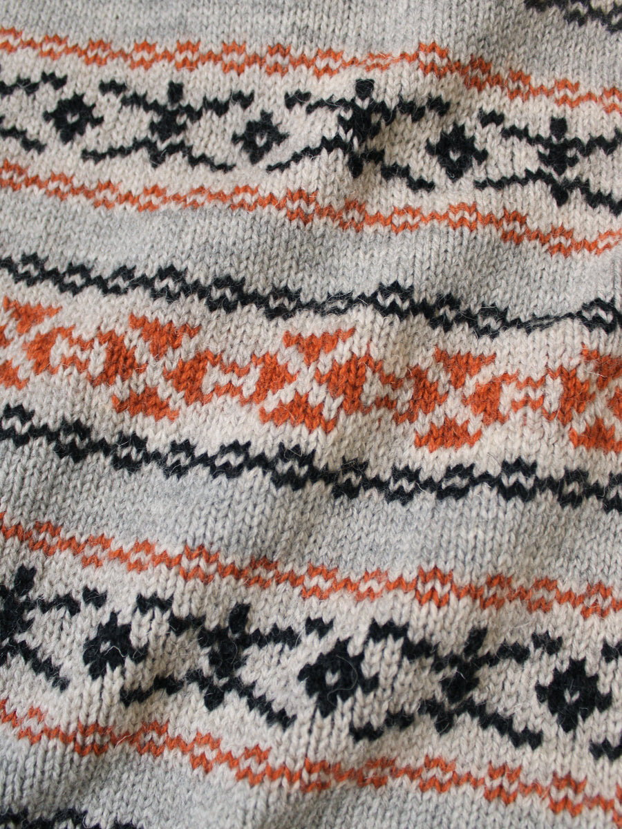 3G Wool Yellowknife Fair Isle Half-Zip Vest
