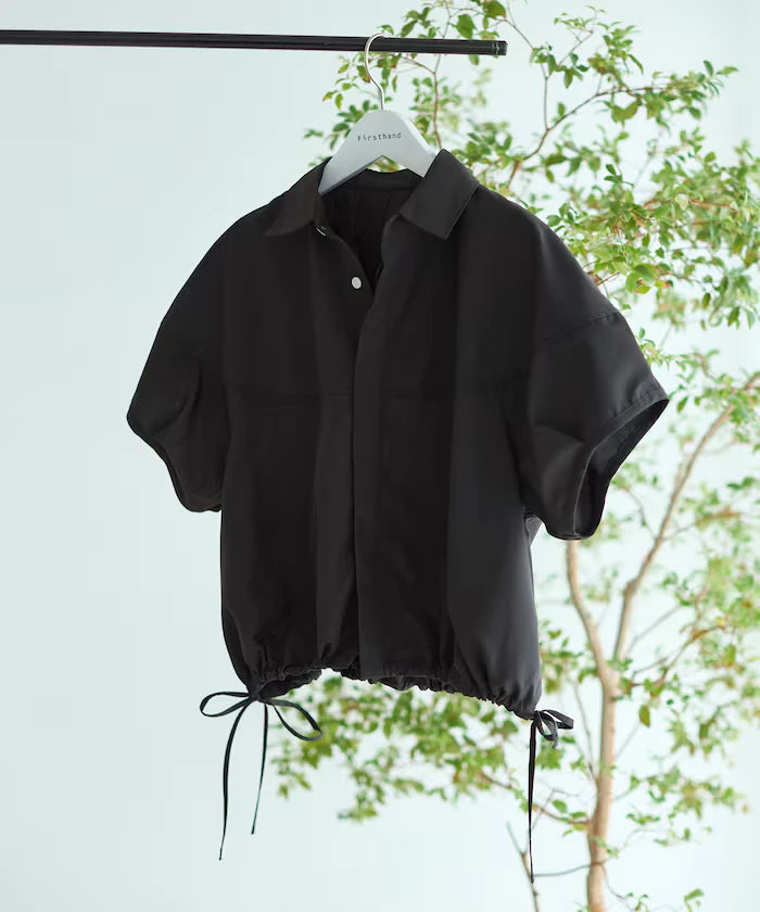 Switch Short Sleeve Hem Code Blouse
