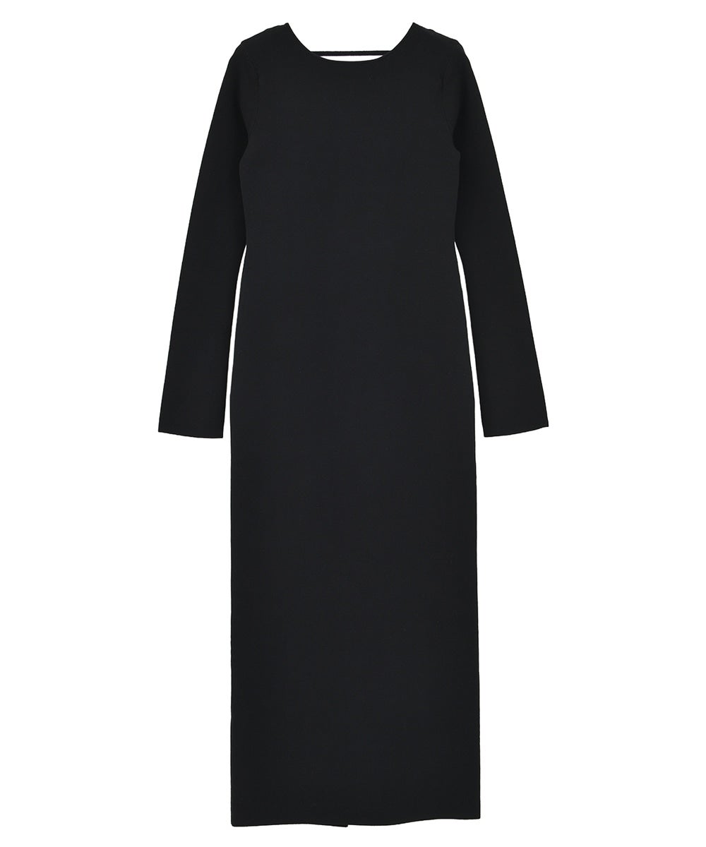 W FACE POWER SHOULDER KNIT ONEPIECE