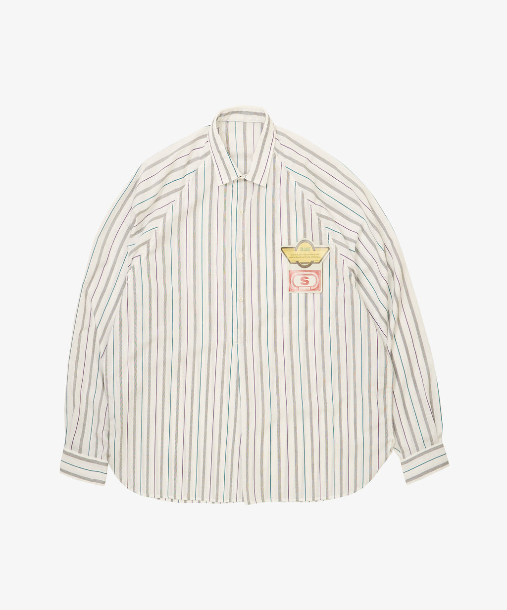 popover shirt dead stock jacquard stripe