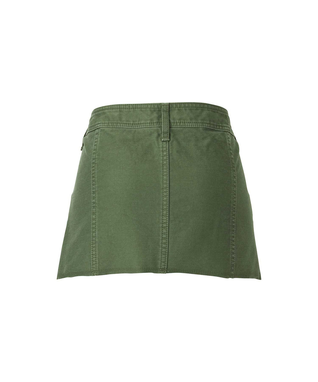 Noise Patch Military Low Rise Mini Skirt