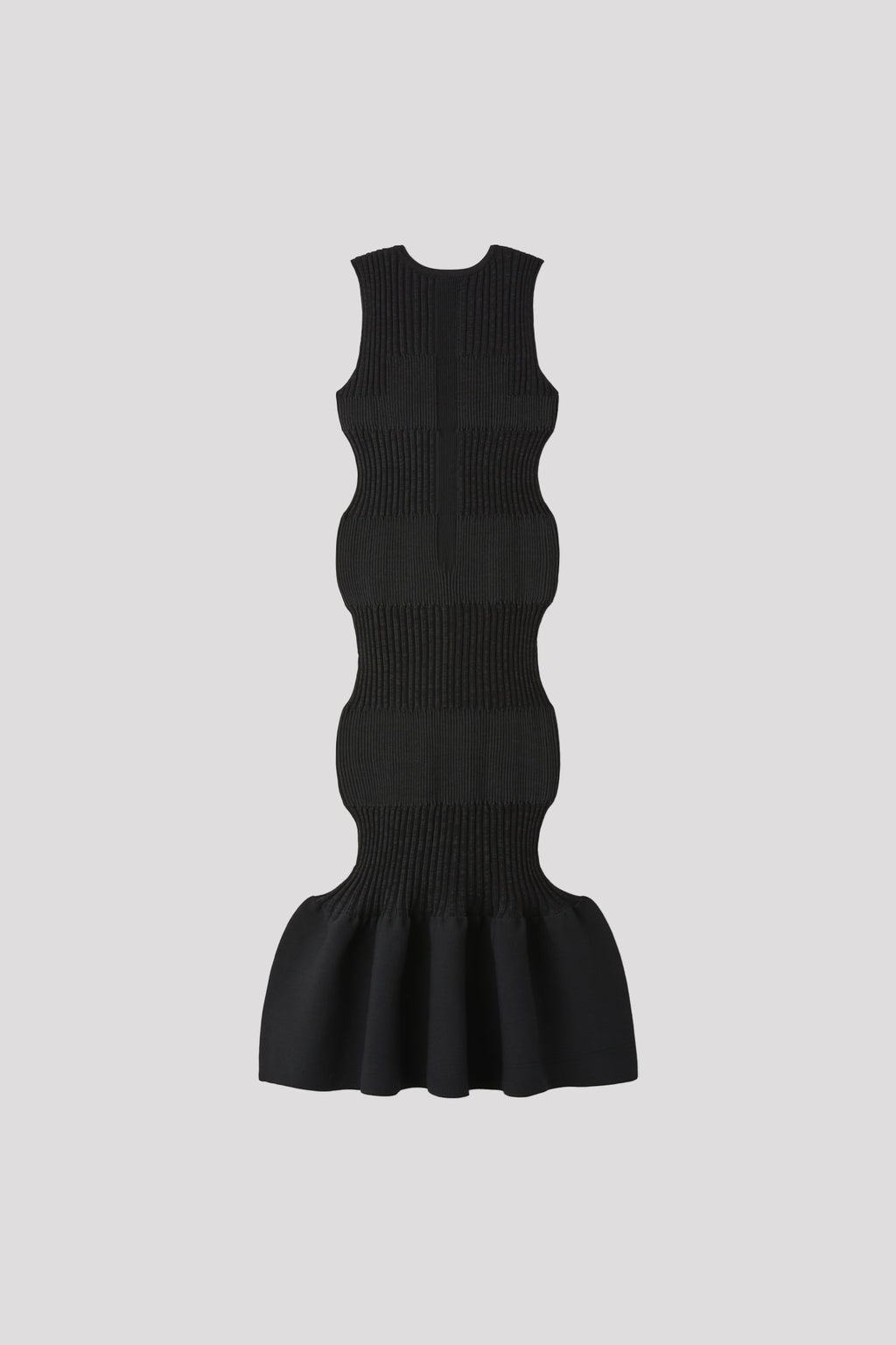 FLUTED SLEEVELESS MERMAID DRESS