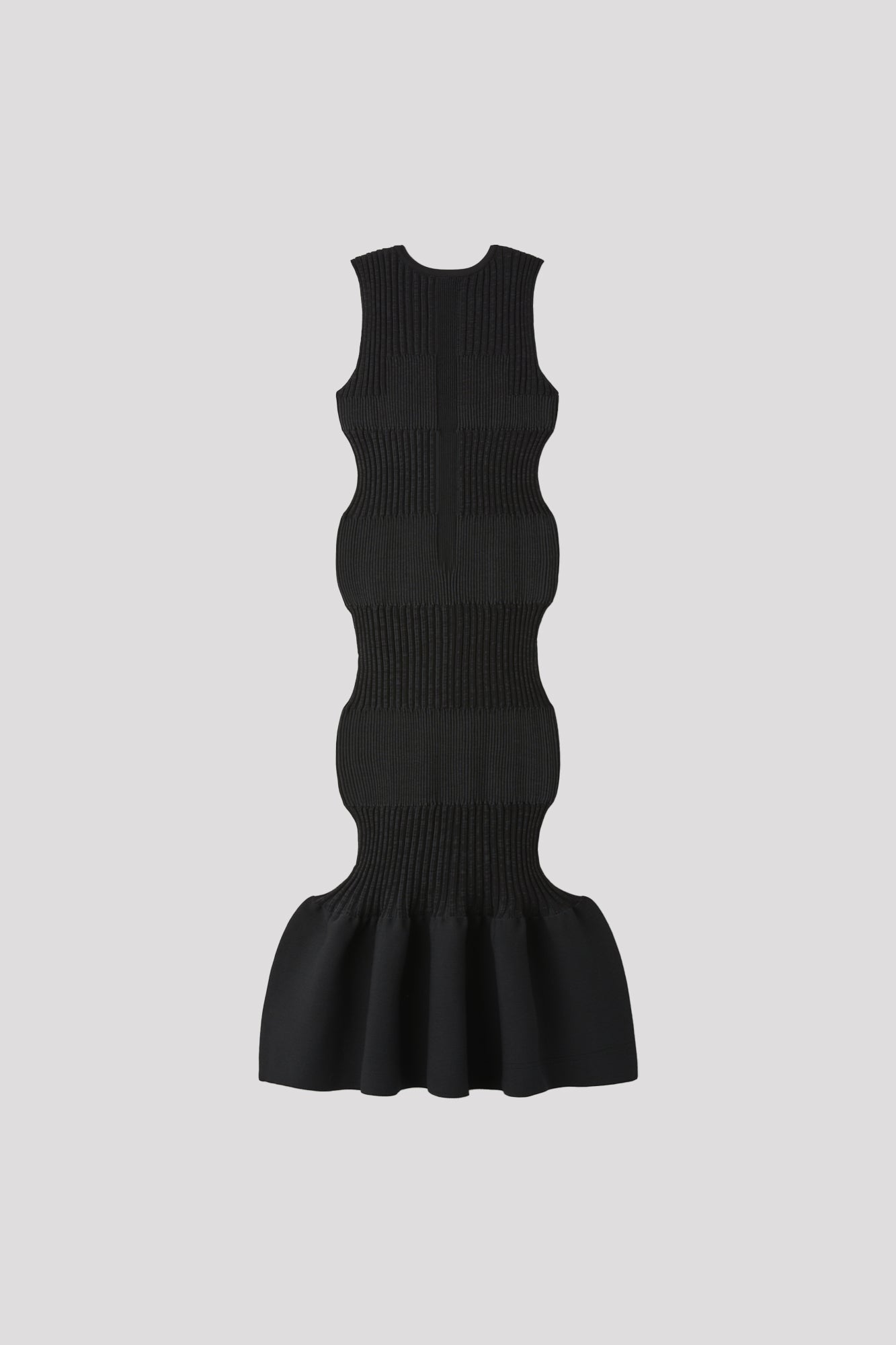 FLUTED SLEEVELESS MERMAID DRESS